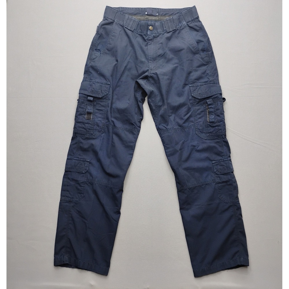 5.11 Tactical Series Mens Navy Blue Ripstop Cargo Pants 34x34